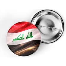 İberk 5 Adet - Iğneli Çanta Rozeti - Irak – Iraq Bayrağı - Abstract Ülke Bayraklı