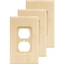 Valor Franklin Brass W10397V-UN-C Kare Tek Çift Yönlü Çıkış Duvar Anahtarı Plakası/kapağı, 3'lü Paket, Bi