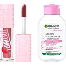 Valor Maybelline New York Lifter Plump Dudak Parlatıcısı- 005 Peach Fever & Garnier Micellar Kusursuz Mak