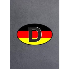 Valor Sticker Usta Almanya D Sticker Araba 02176 Renkli 10X6 cm