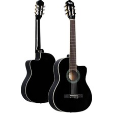 Valor Midex MGX-100BK-ST Üst Seviye Klasik Gitar 4/4 Sap Ayarlı