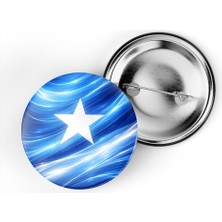 İberk 5 Adet - Iğneli Çanta Rozeti - Somali – Somalia Bayrağı - Abstract Ülke Bayraklı
