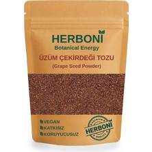 Herboni Glutensiz Üzüm Çekirdeği Tozu (Öğütülmüş) 100G, Doğal ve Katkısız
