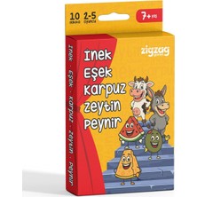 Valor Inek Eşek Karpuz Zeytin Peynir, Eğlenceli Refleks Kart Oyunu, 2-5 Kişilik