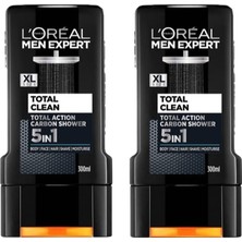 Valor L’oréal Paris 2'li Men Expert Total Clean 5'ı 1 Arada Kömürlü Duş Jeli (2 x 300 Ml)