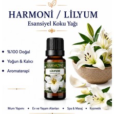 Harmoni Lilyum Saf Esansiyel Uçucu Yağ Buhurdanlık Yağı Difüzör Esansı Aromaterapi Ortam Koku 10ML