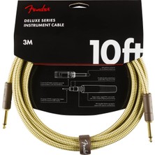 Valor Fender Deluxe Serisi Gitar Enstrüman Kablosu, 3 M, Düz/düz, Tüvit