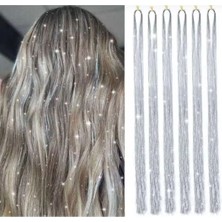 Valor Tinsel Bağlamalı Gümüş Renk Saç Simi