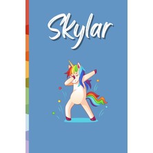 Valor Independently Published Skylar (6x9 Journal): Lined Dabbing Unicorn Themed Writing Notebook With Pe