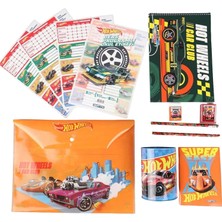 Valor Hot Wheels Lisanslı 12 Parça Kırtasiye Seti, Çok Renkli