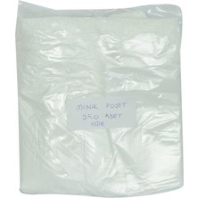 Valor Ekonomik Mini Boy Atlet Hışır Poşet 30X20 cm Ince Beyaz 250 Adet 1 Paket