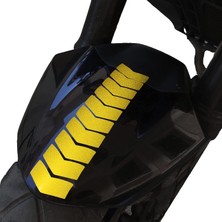 Valor Ok Tasarımlı Reflektif Sarı Çamurluk Kask Sticker