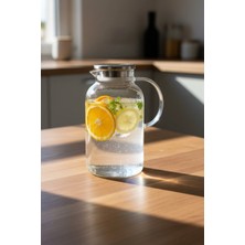 Amandus Vita - Borosilikat Cam Sürahi Yağdanlık 1.8 Litre