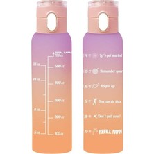 Valor Herevin 161407-162 Su Şişesi - Motivasyon Su Matarası - Plastik Renkli Suluk Yavru Ağzı 750CC