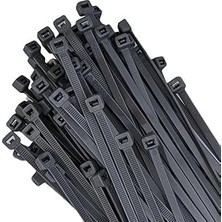 Valor Cırt Kelepçe, Siyah, 3.6X370 Mm, 100 Adet, Kablo Bağlama Için Naylon Plastik Kelepçe