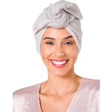 Valor Evene Saç Kurulama Bonesi Saç Havlusu Gri Renk 25X65 Cm, 02634