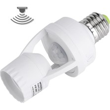 Valor Parcbeny 24272 360° Pir Hareket Sensörlü E27 Lamba Duy Uyumlu Adaptörü Zaman Ayarlı Ac 100V-240V 60