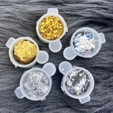 Valor Reçine Sim & Glitter Seti, Mum, Beton, Süs & Glitter E1