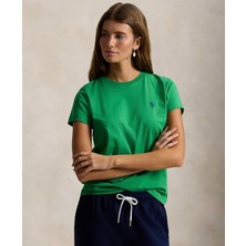 Ralph Lauren Klasik Kesim Pamuklu Jersey Bisiklet Yaka Tişört 100080721