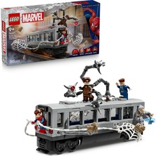 Valor LEGO ǀ Marvel Örümcek Adam ile Doktor Oktopus Metro Sahnesi 76321 – Süper Kahraman Aksiyonunu Seven