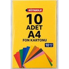 Valor A4 Renkli Fon Kartonu 23 x 34 cm 10 Renk