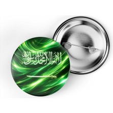 İberk 5 Adet - Iğneli Çanta Rozeti - Suudi Arabistan – Saudi Arabia Bayrağı - Abstract Ülke Bayraklı