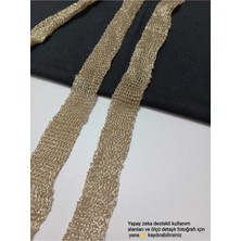 Altay Aksesuar (2-2,5 Cm) Altın Renk Zırh Şerit