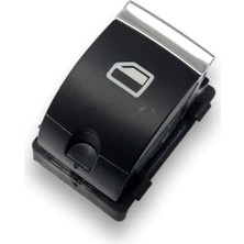 Valor VASS41 Sağ Arka Kapı Cam Açma Düğmesi Krom 4F0959855B Audi A3 Ile Uyumlu 2009-2012