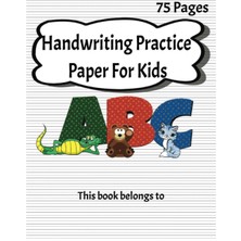 Valor Independently Published Handwriting Practice Paper For Kids: Landscape, 75 Pages, 8.5"X11"