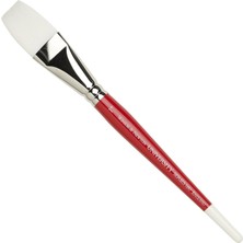 Valor Winsor & Newton University Serie 680 Fırça Kısa Saplı, Sentetik, Beyaz, Kırmızı, 1 Inç