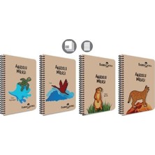 Valor Faber-Castell Spiralli Defter, A4, 80 Yaprak, 70G Kağıt, Çizgili, Anadolu Mirası Desenli, 500 Mikro