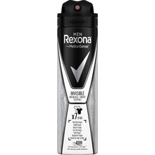 Valor Rexona Men Erkek Anti-Perspirant Sprey Deodorant Invisible Black White Ter Kokusuna Karşı Koruma 15