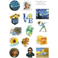 Valor Van Gogh Sticker Seti Telefon Bilgisayar ve Diğer Yüzeylere Uygun