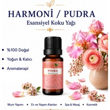 Harmoni Pudra Saf Esansiyel Uçucu Yağ Buhurdanlık Yağı Difüzör Esansı Aromaterapi Ortam Koku 10ML