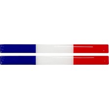 Valor Fransa Bayrak 2'li Çubuk 3D Sticker