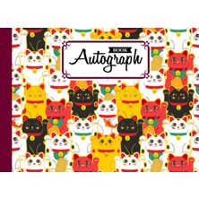 Valor Autograph Book: Cat Cover | Memory Book, Signature Celebrity Memorabilia Album Gift, Size 8.25" x 6