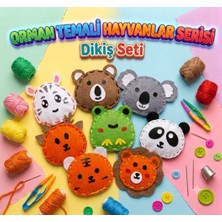 Kidose Çocuklar Için Keçe Dikiş Etkinlik Seti - 8'li Hayvanlar Dikiş Set - Çocuklar Için Eğitici Kendin Yap (Dıy) Oyuncak ve Aktivite Seti