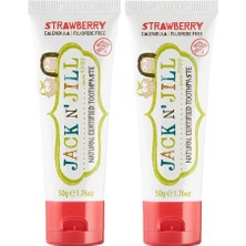 Valor Jack N Jill Doğal Sertifikalı Çilek Aromalı Diş Macunu 50 gr x 2 Adet
