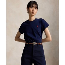 Ralph Lauren Klasik Kesim Pamuklu Jersey Bisiklet Yaka Tişört 100080721