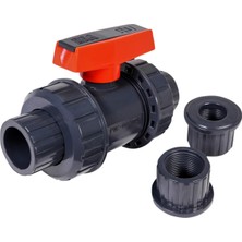 Valor Midline Valve Ağır Hizmet Tipi Pvc True Union Küresel Vana Pembe Sap 1-1/2" Fip/solvent Bağlantılar