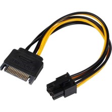 Valor Alfais 4582 15 Pin Sata To 6 Pin Ekran Kartı Power Anakart Güç Kablosu