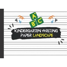 Valor Kindergarten Writing Paper Landscape: Dotted Lines Handwriting Practice Paper For Kids For Calligra
