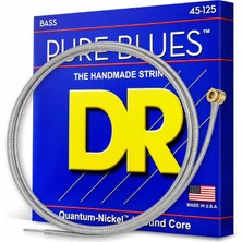 Valor Dr Strings PB545 45-125 Orta Boy Set El Yapımı Saf Mavi Kaplamalı 5 Telli Bas Telleri Pb5-45