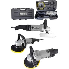 Valor Steiner Alman 3000 Watt Profesyonel Devir Ayarlı Pasta Cila Polisaj Makinesi Gri