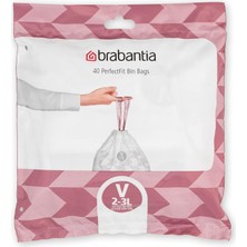 Valor Brabantia Çöp Torbası, Plastik, Beyaz, 3 Litre