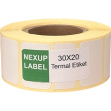 Valor 30X20 mm Termal Etiket, Barkod/adres/kargo Termal Etiketleri, Zebra ve Diğer Yazıcılarla Uyumlu
