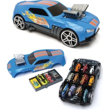 Valor Hot Wheels Race N' Haul 2'si 1 Arada Saklama Kutusu, Toplama Kutusu, Çıkarılabilir Saplı, 15 Arabay