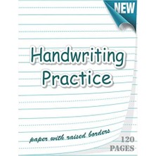 Valor Handwriting Practice Paper With Raised Borders: 120 Blank Handwriting Practice Paper With Dotted Li