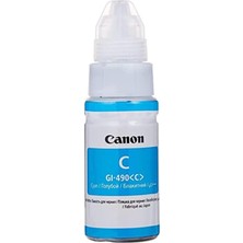 Valor Canon GI-490 C Orijinal Cam Göbeği Mürekkep Kartuşu 0664C001
