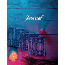 Valor Tarot Cards On Purple Background: Lined Writing Journal